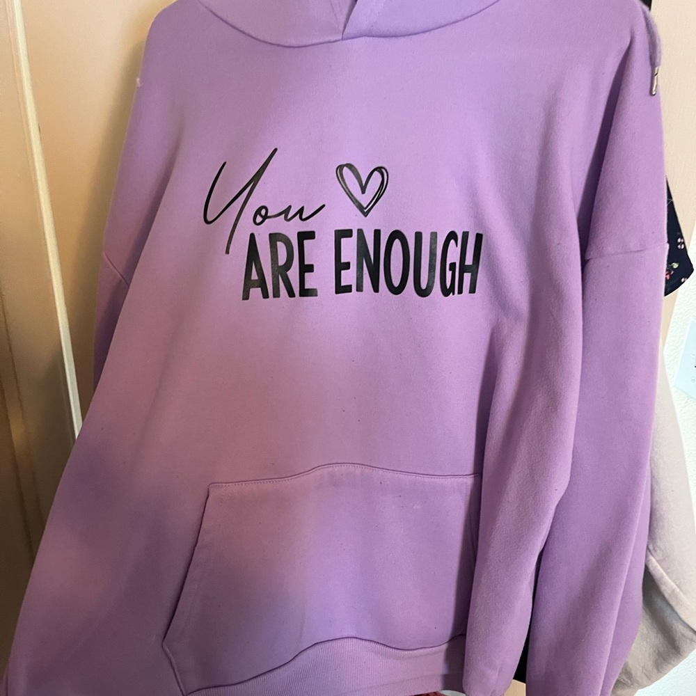 Lavender Hoodie - You Are Enough